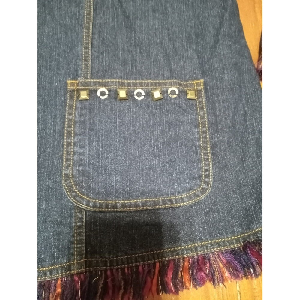 Hearts of Palm Jacket Women Size 16 Jean Jacket with Fringe - Picture 5 of 9
